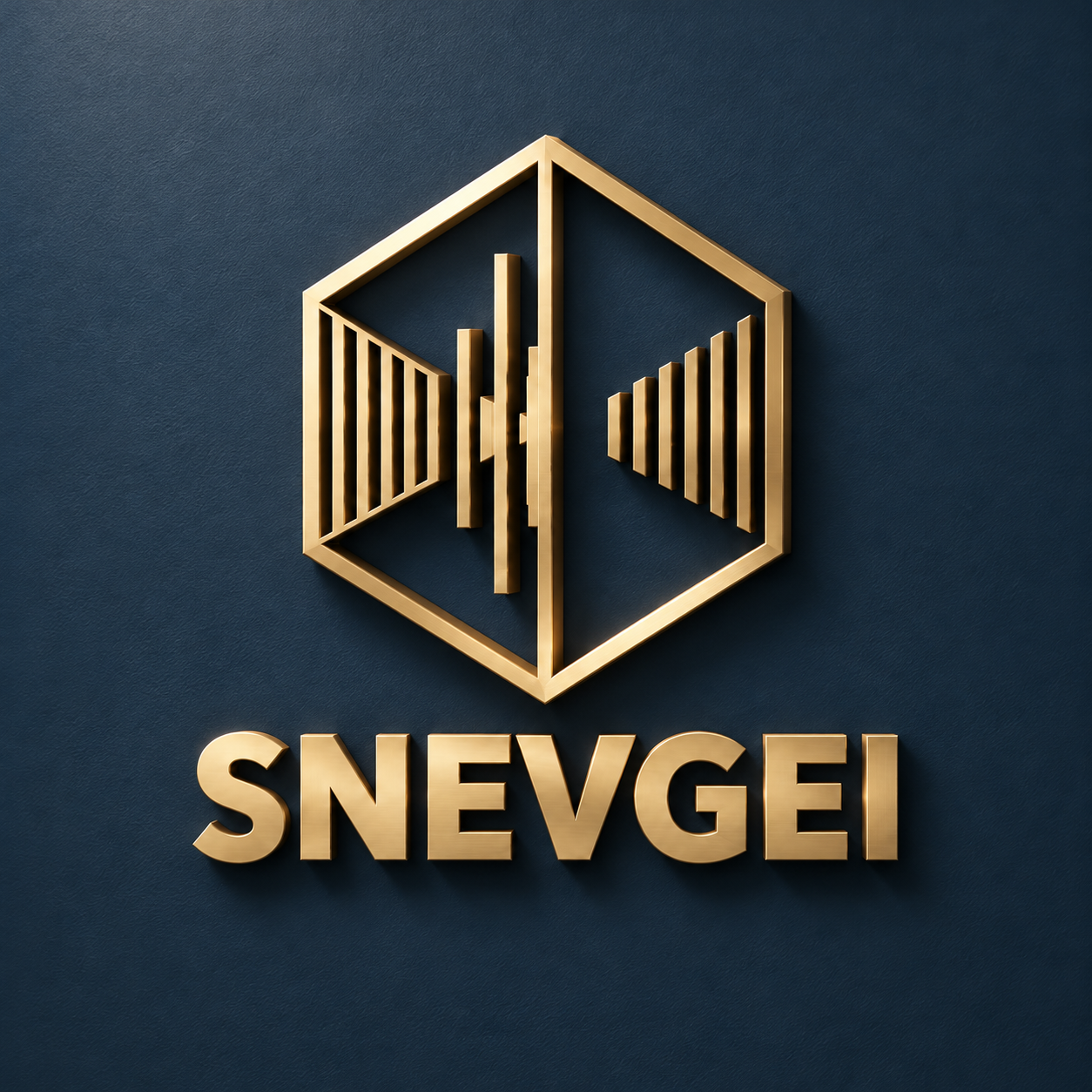 SNEVGEI gold brand mark